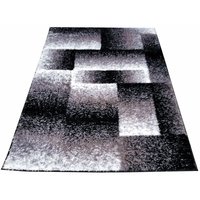 Kusový koberec SHAGGY TOP - tetris - sivý
