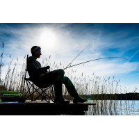 Skladacia rybárska stolička HUGO - modrá