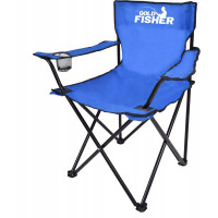 Skladacia rybárska stolička HUGO - modrá