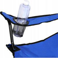 Skladacia rybárska stolička HUGO - modrá
