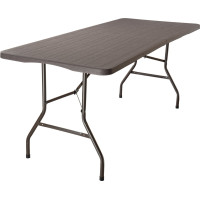 Set cateringového nábytku WOODLAND - stôl 180 cm + 2 lavice - hnedý