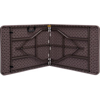 Set cateringového nábytku WOODLAND - stôl 180 cm + 2 lavice - hnedý