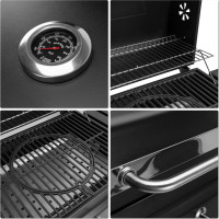 Gril na drevené uhlie VULCAN s liatinovým roštom