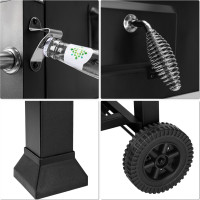 Gril na drevené uhlie VULCAN s liatinovým roštom