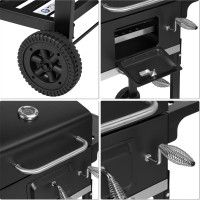 Gril na drevené uhlie FERRO s liatinovým roštom