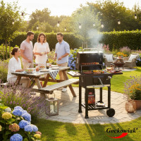 Gril na drevené uhlie FERRO s liatinovým roštom