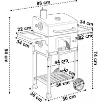 Gril na drevené uhlie FERRO s liatinovým roštom
