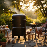 Gril na drevené uhlie s udiarňou FUMARO