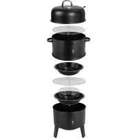 Gril na drevené uhlie s udiarňou FUMARO