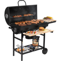 Záhradný gril na drevené uhlie BAREL WOOD s 2 roštami
