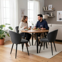 Jedálenské kreslo KROSBY - antracitové