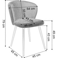 Jedálenské kreslo KROSBY - antracitové