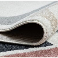 Kusový koberec Fusion 0213 white/dark pink