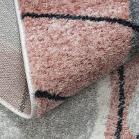 Kusový koberec Fusion 5868 white/dark pink