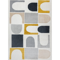 Kusový koberec Fusion 0213 white/yellow