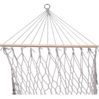 Záhradná hojdacia sieť BOHO so strapcami - 200 cm - šedá