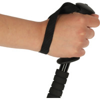 Nordic walking palice skladacie 2 kusy - čierne