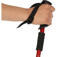 Nordic walking palice skladacie 2 kusy - červené