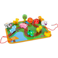 Drevené korálky na navliekanie - Zvieratká