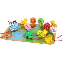 Drevené korálky na navliekanie - Zvieratká