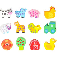 Drevené korálky na navliekanie - Zvieratká