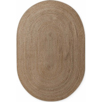 Kusový koberec Jute Braided 106006 Grey Brown ovál
