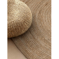 Kusový koberec Jute Braided 106006 Grey Brown ovál