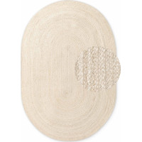 Kusový koberec Jute Braided 106007 Ivory ovál