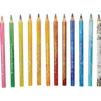 ASTRA Dúhové pastelky Jumbo 12ks s strúhadlom