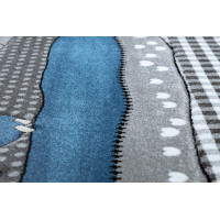 Detský kusový koberec Petit Farm animals blue, 120x170 cm