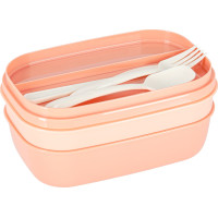 Olovrantový box s priehradkami 1900 ml - oranžový