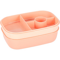 Olovrantový box s priehradkami 1900 ml - oranžový