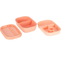 Olovrantový box s priehradkami 1900 ml - oranžový