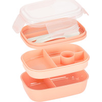 Olovrantový box s priehradkami 1900 ml - oranžový