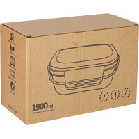 Olovrantový box s priehradkami 1900 ml - oranžový