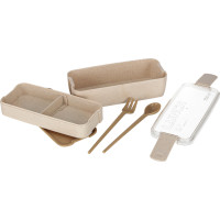 Olovrantový box s priehradkami 750 ml - béžový