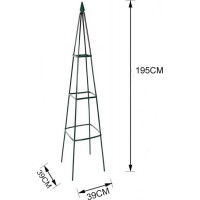 Záhradná kovová pergola LUARO 195 cm - pyramída