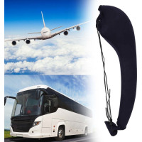 Nafukovací bočný cestovný vankúš na rameno - tmavomodrý