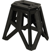 Skladacia turistická stolička 39,5 cm - čierna
