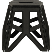 Skladacia turistická stolička 39,5 cm - čierna