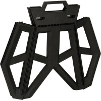 Skladacia turistická stolička 39,5 cm - čierna