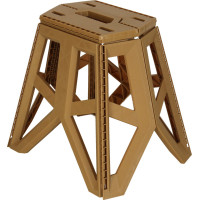 Skladacia turistická stolička 39,5 cm - béžová