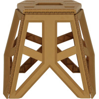 Skladacia turistická stolička 39,5 cm - béžová