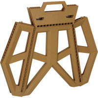 Skladacia turistická stolička 39,5 cm - béžová