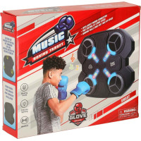 Boxerský nástenný trenažér KX3008 s Bluetooth, LED a USB + rukavice