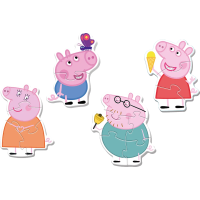 TREFL Baby puzzle Prasiatko Peppa 4v1 (3,4,5,6 dielikov)