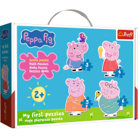TREFL Baby puzzle Prasiatko Peppa 4v1 (3,4,5,6 dielikov)