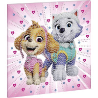 MOXY Diamantové maľovanie na plátne Tlapková patrola 30x30 cm