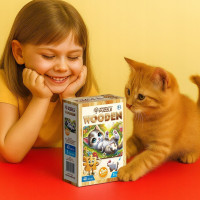 WOODEN CITY Drevené puzzle Roztomilé mačiatko 40 dielikov