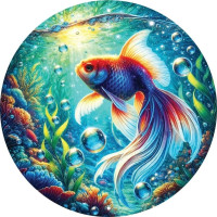 ART PUZZLE Okrúhle puzzle Akvárium 570 dielikov